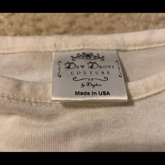Dew Drop Couture off white long sleeved top NWT - Picture 2 of 3